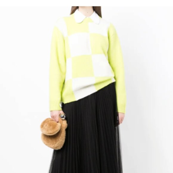 Baum Und Pferdgarten Oversized Check Sweater Size Small Medium - Picture 2 of 11